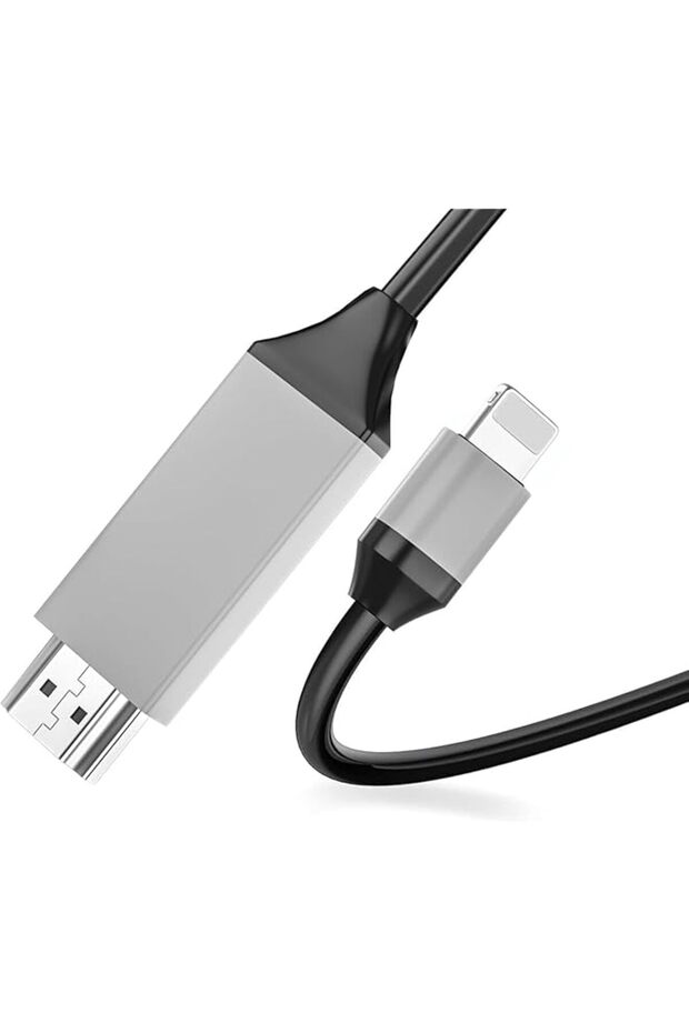 HDMI Cable for iPhone to TV, Upgraded 1080P HDTV HDMI Cable Adapter Connector Compatible with iPhone
