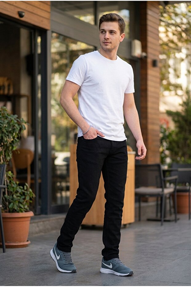 Erkek Regular Kot Pantolon - 1