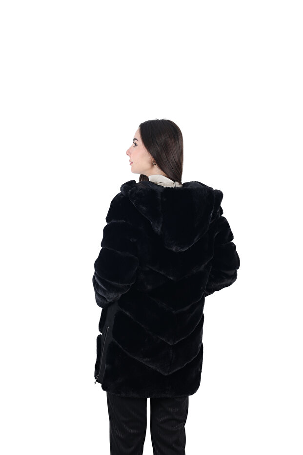 Mİ Kapşonlu Kürk - 3