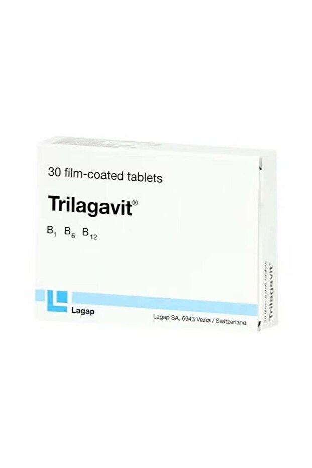 Trilagavit Vitamin B1, B6, B12 Supplement Tablets, Pack of 30s