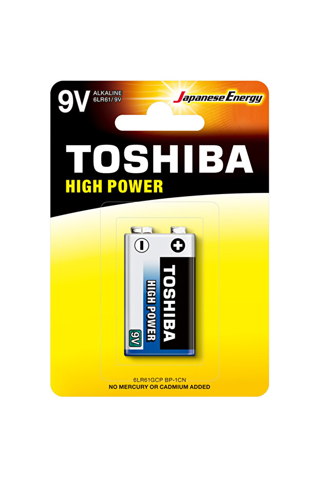 High Power Alkaline Battery, 9V, 6LR61