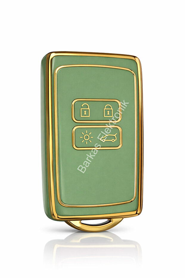 Dacia Duster Sandero Iii Sandero Stepway Kartlı Nano Key Case Green Gold