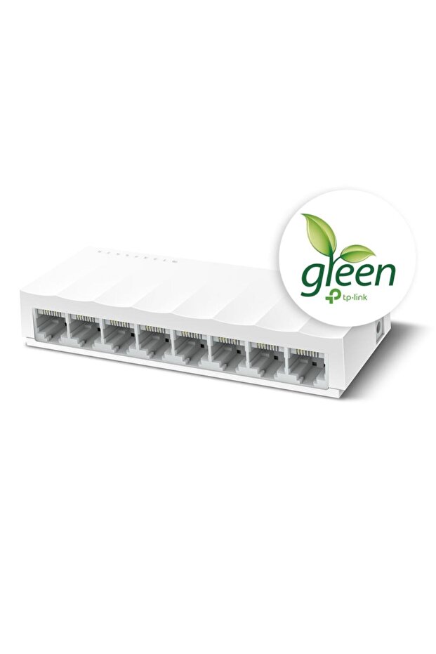 محول شبكة TP-LINK LS1008 بـ 8 منافذ 10/100 مع علبة بلاستيكية