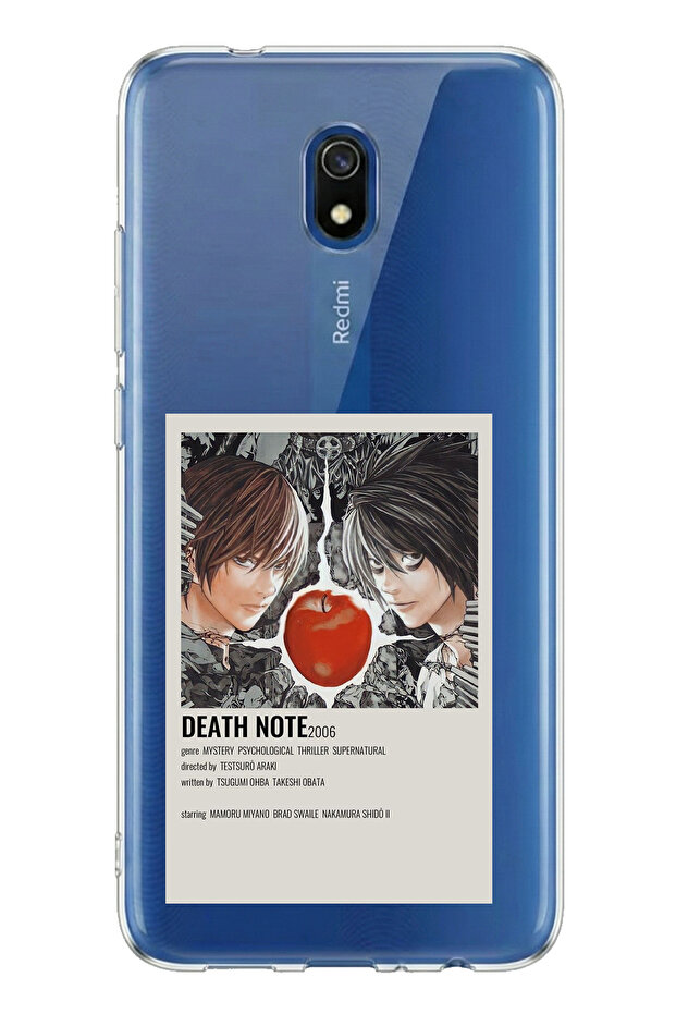 حافظة سيليكون مطبوعة بتصميم ملصق ديث نوت متوافقة مع هاتف Redmi 8A - 1