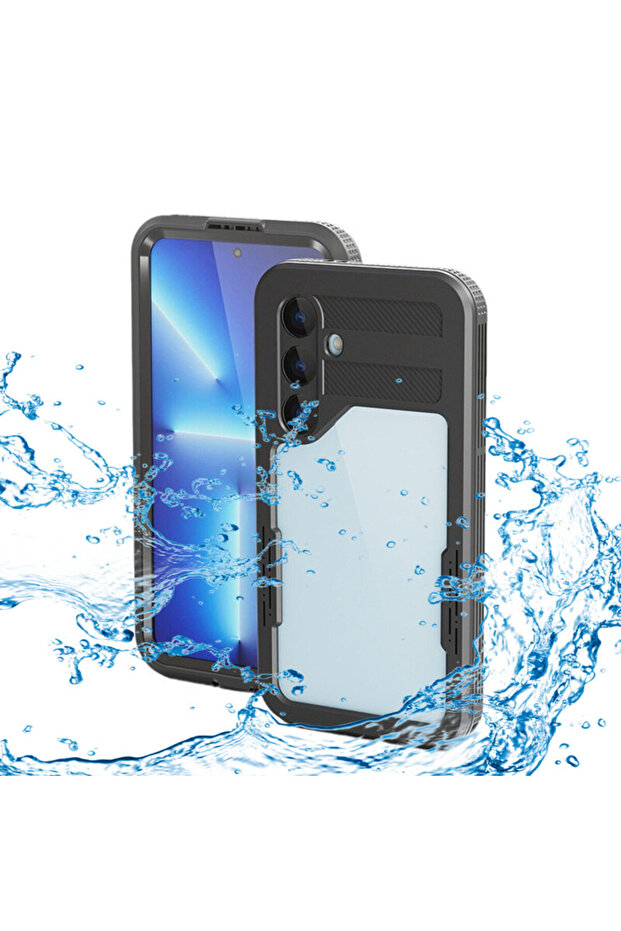 Waterproof IP68 Case for Samsung Galaxy S24, Black - 1
