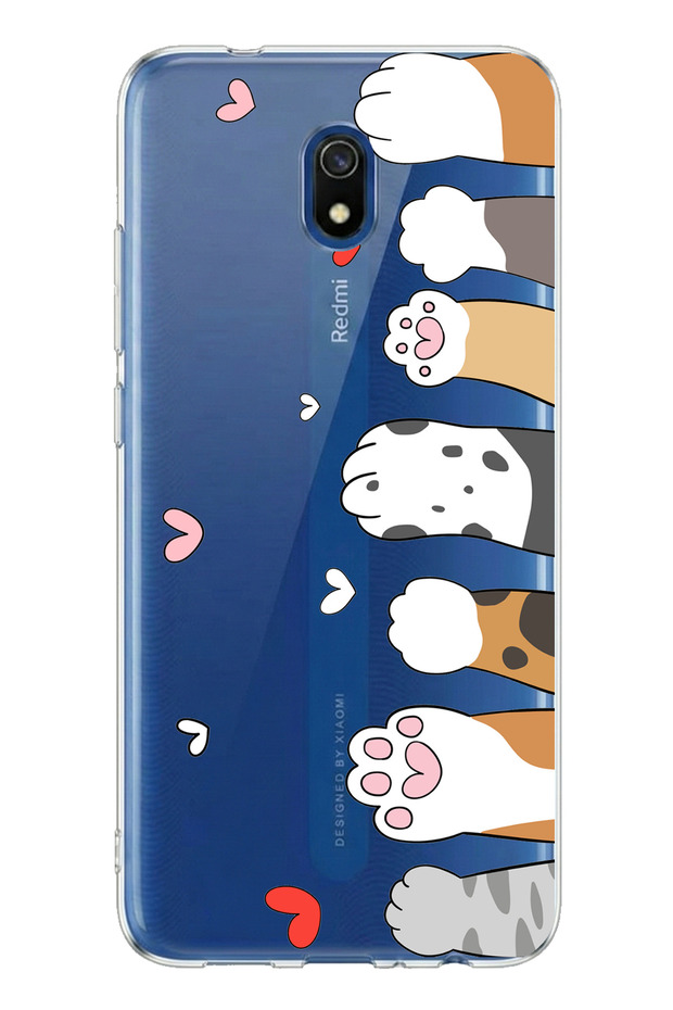 حافظة سيليكون مطبوعة بتصميم مخالب القطط اللطيفة المتوافقة مع Redmi 8A - 1