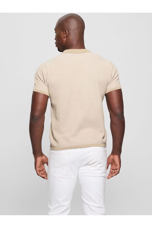 قميص بولو ذو ملمس بارز - 7