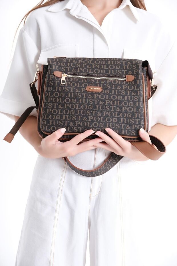Luxury Design Women's 3-Compartment Crossbody Messenger and Shoulder Bag 29X20Cm