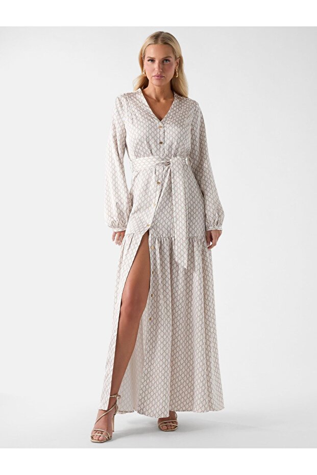 Marciano logo long dress