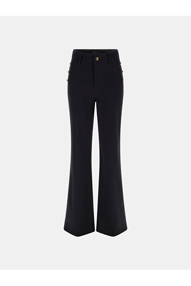 Flared high-rise pants - 2