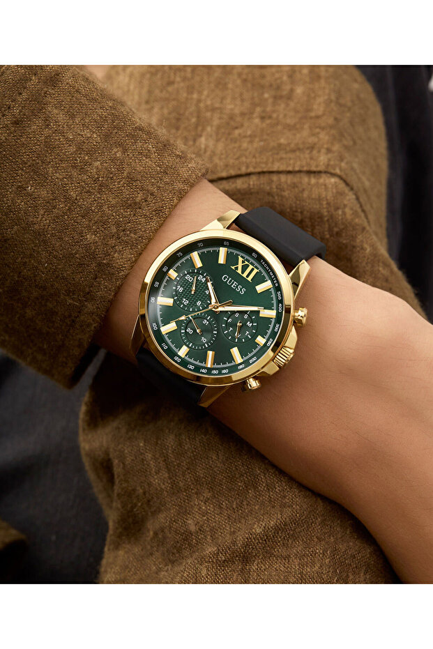 ساعة رجالية سوداء متعددة الوظائف - 4