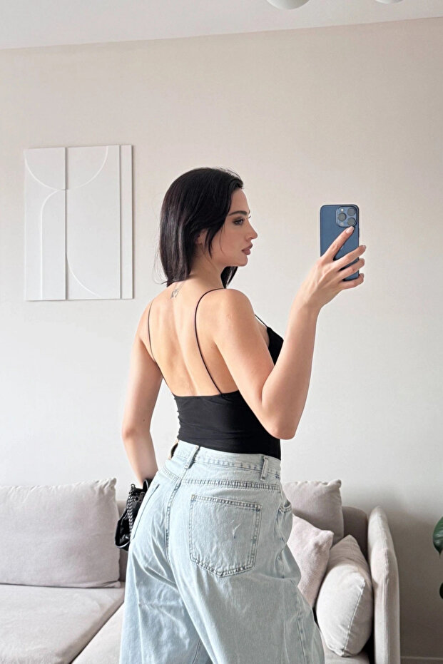 Askılı Basic Bodysuit - 4