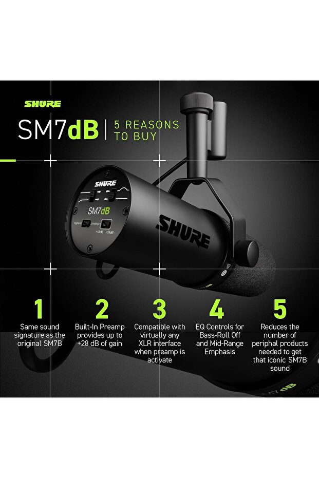 SM7dB Dynamic Vocal Microphone - 2