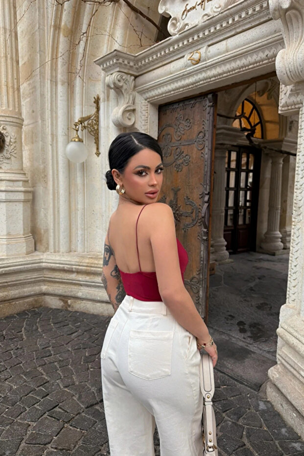 İp Askılı Basic Bodysuit - 3