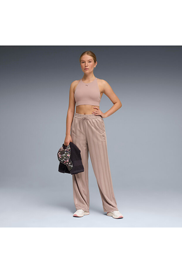 P League Wide Leg Women's Cream Training Sweatpants