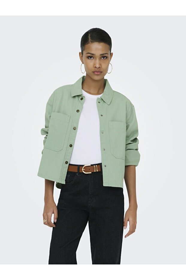 Women's Green Onldrew B Shacket Otw Jacket 15308207-Jadeite