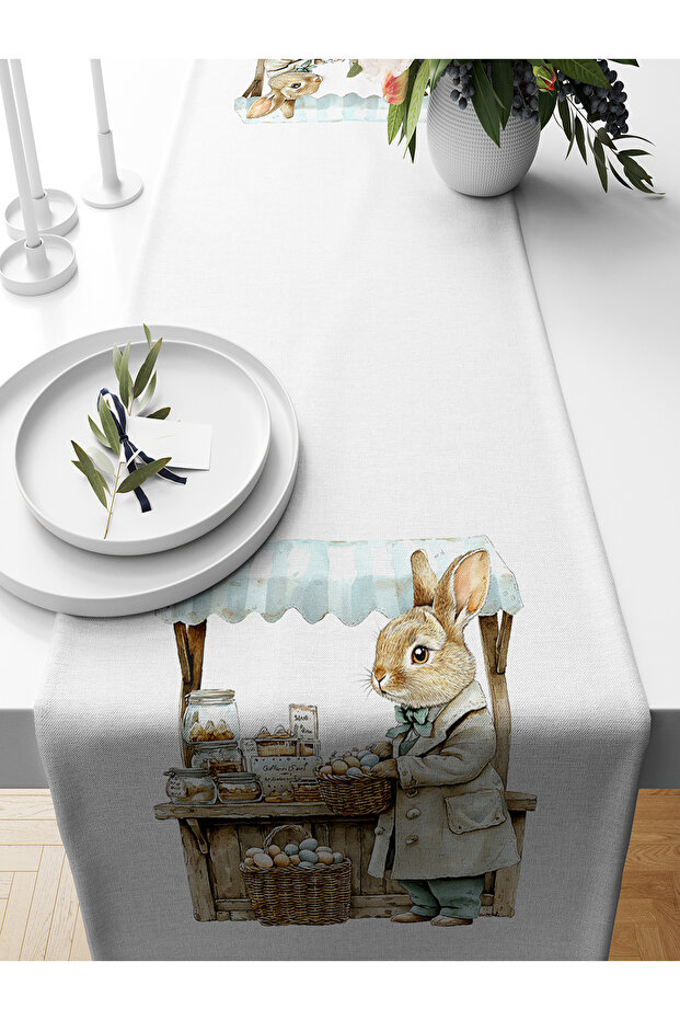 Spring Series 140X40 cm Digital Printed Runner (Spring Easter Easter) - 1