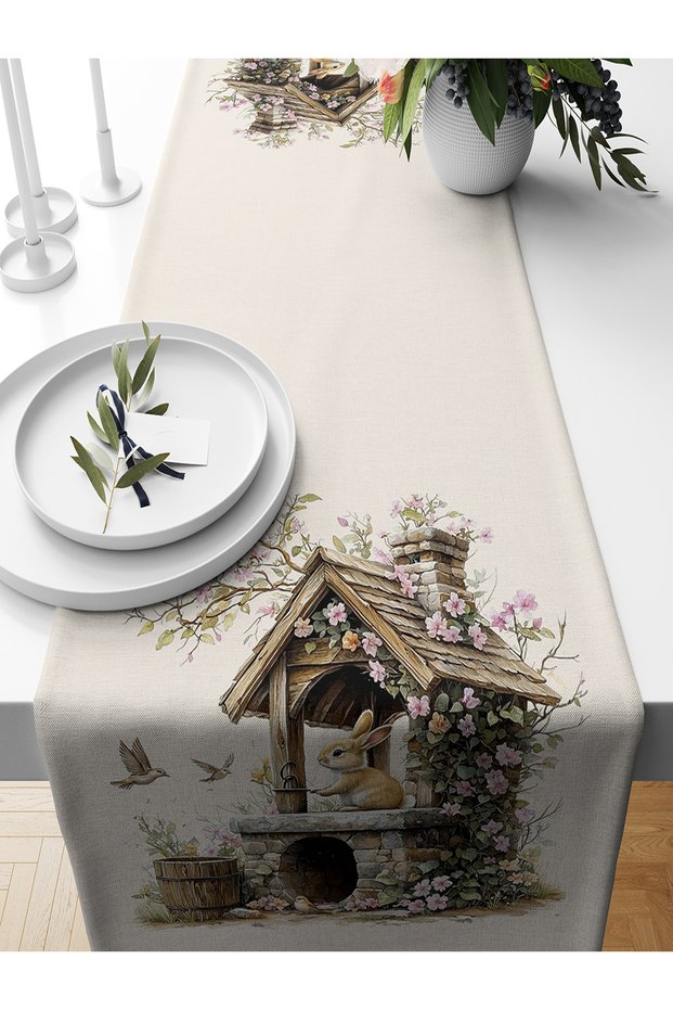 Spring Series 140x40 cm Digital Print Table Runner (Spring Easter)