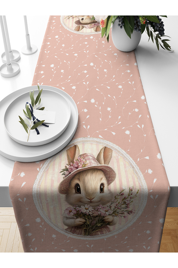 Spring Series 140X40 cm Digital Printed Runner (Spring Easter Easter) - 1