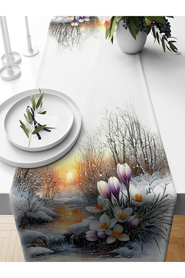 Spring Series 140X40 cm Digital Printed Runner (Spring Easter Easter) - 1