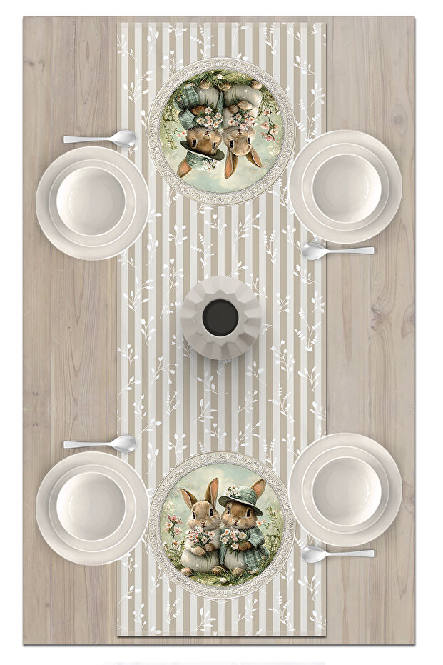 Spring Series 140X40 cm Digital Printed Runner (Spring Easter Easter) - 2