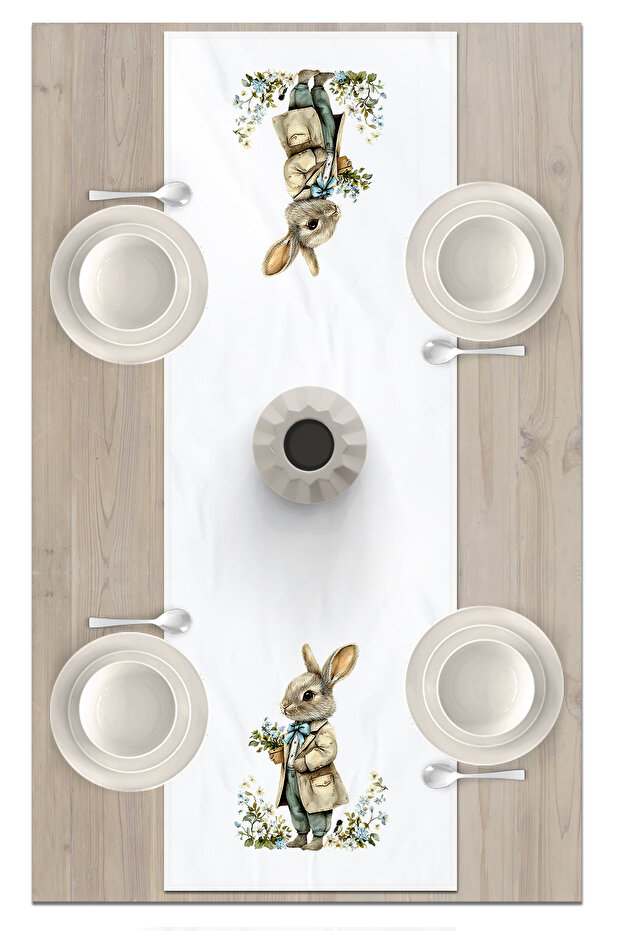 Spring Series 140X40 cm Digital Printed Runner (Spring Easter Easter) - 2