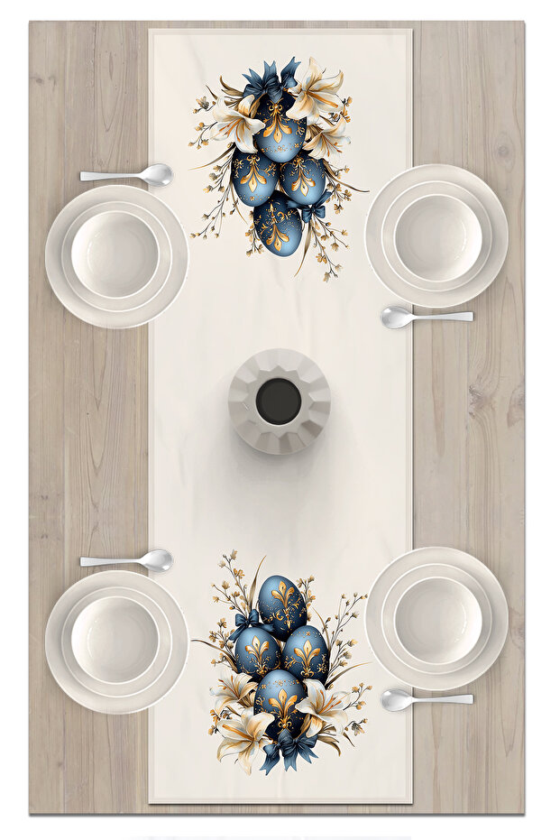 Spring Series 140X40 cm Digital Printed Runner (Spring Easter Easter) - 2