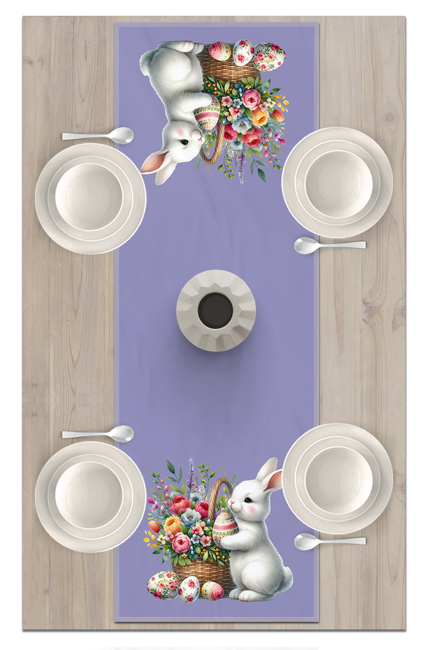 Spring Series 140X40 cm Digital Printed Runner (Spring Easter Easter) - 2
