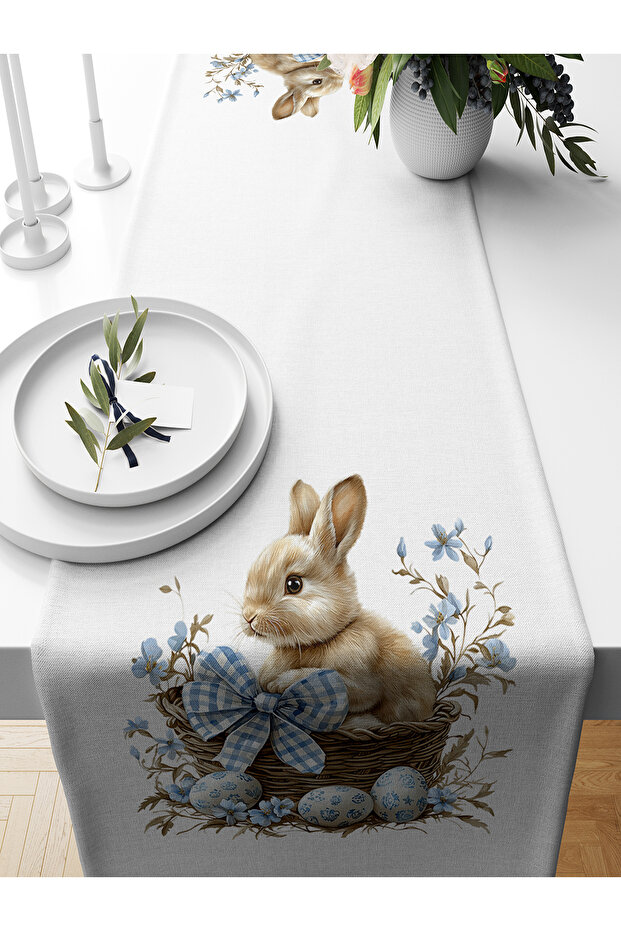 Spring Series 140X40 cm Digital Printed Runner (Spring Easter Easter) - 1