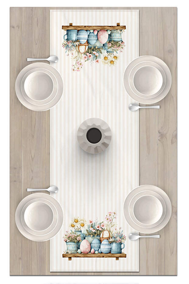 Spring Series 140X40 cm Digital Printed Runner (Spring Easter Easter) - 2