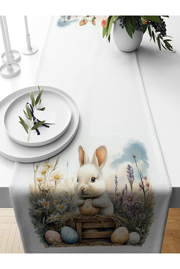Spring Series 140X40 cm Digital Printed Runner (Spring Easter Easter) - 1