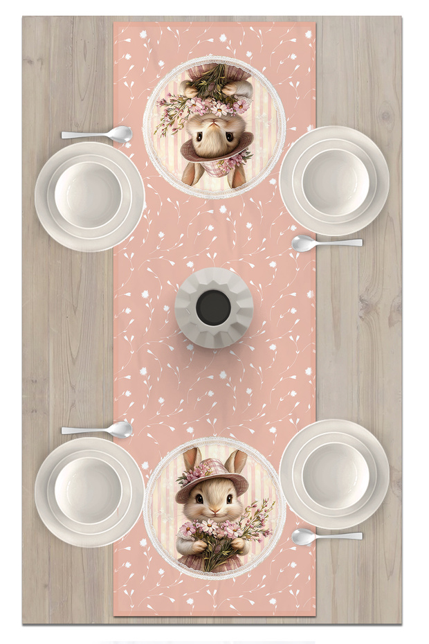 Spring Series 140X40 cm Digital Printed Runner (Spring Easter Easter) - 2