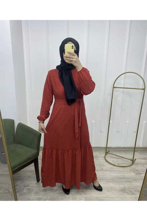 ZARA ÖRME GOFRE PİTİKARE ELBİSE - 2