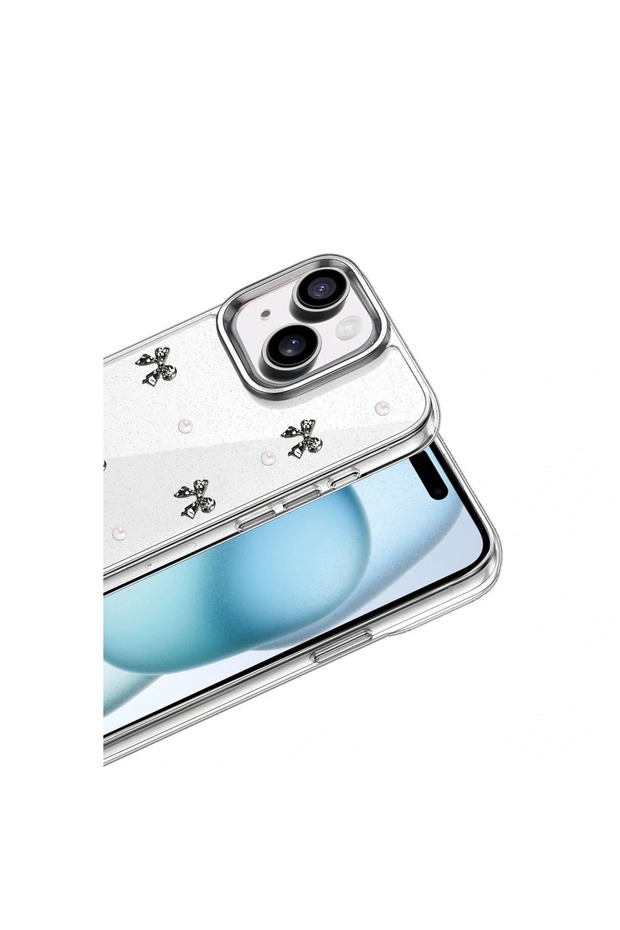 غطاء آيفون 15 بلس بنمط الفيونكة - نمط 8 - 2