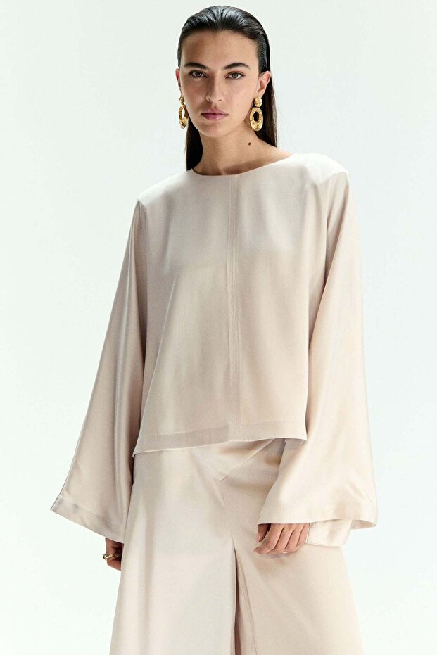 Shoulder-pad blouse - 1