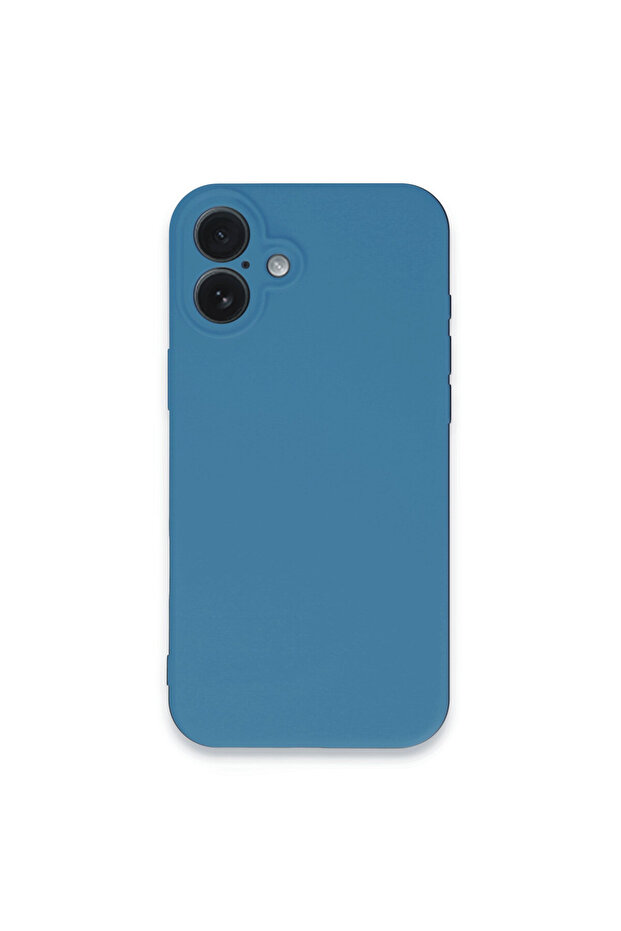 حافظة إطلاق نار على شكل قلوب لهاتف آيفون 16 بلس + مجموعة واقي شاشة كامل التغطية مضاد للكهرباء الساكنة - أزرق - 3