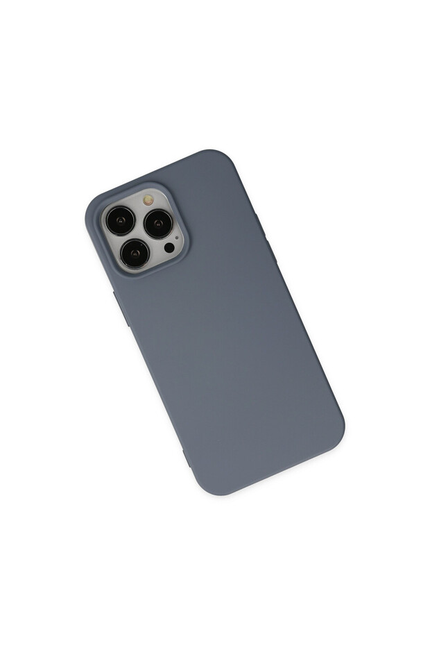 حافظة آيفون 14 برو + مجموعة واقي شاشة مضاد للكهرباء الساكنة - رمادي - 3