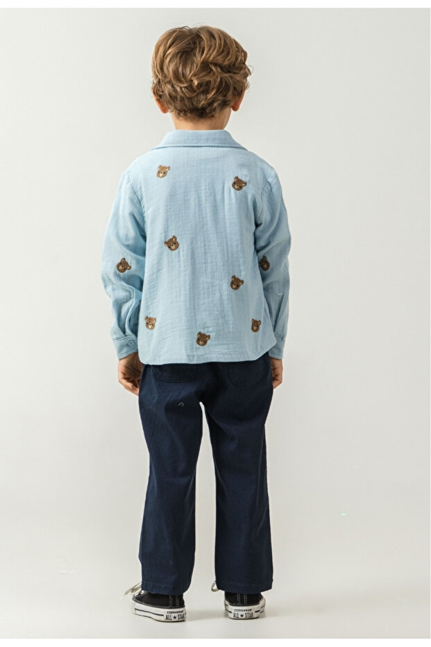 طقم مكون من 3 قطع للأولاد بتصميم دب لطيف - 2