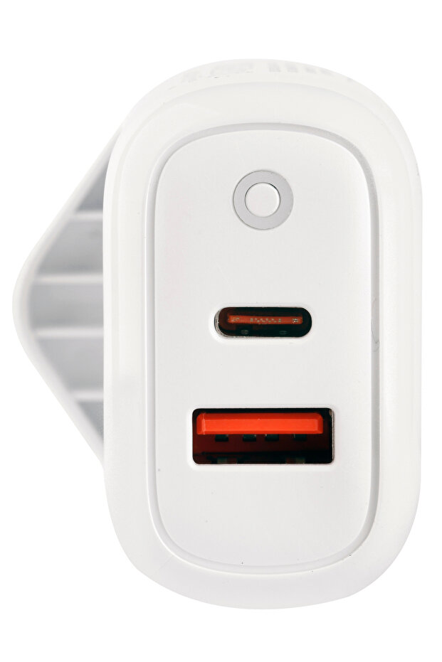 Terminator brand USB Wall Charger with 38W Fast Charging USB-A (QC3) & USB-C (PD)