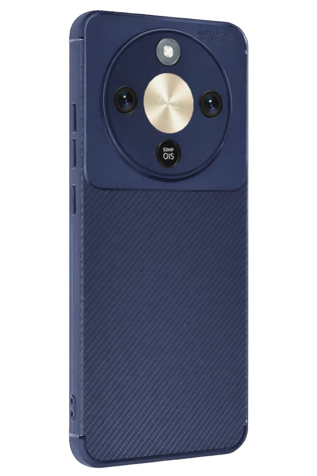 Matrixzn Huawei Honor Magic 8 Lite Auto Focus Carbon Cover (110102) - Navy Blue