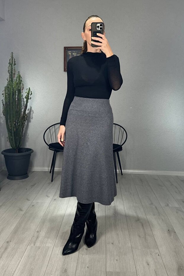 Selanik Fabric Waist-Corsage Skirt
