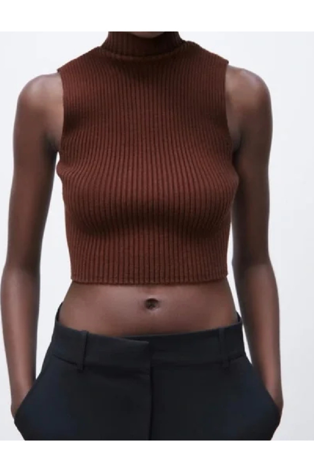Top, Brown - 1