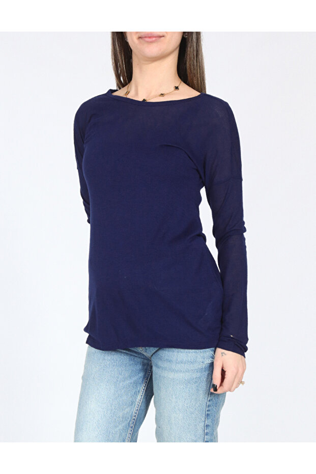 Blouse, Navy blue - 1