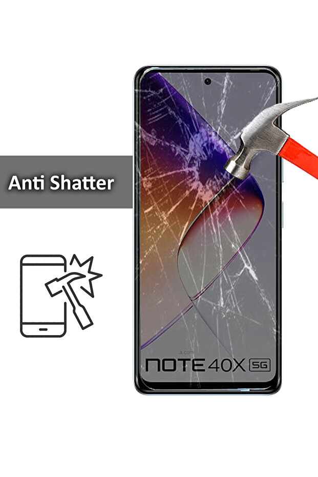 واقي شاشة زجاجي مقوى لهاتف إنفينيكس نوت 40x 5G - 3