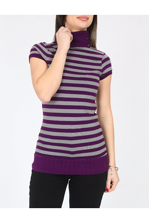 Bluza, gri/mov