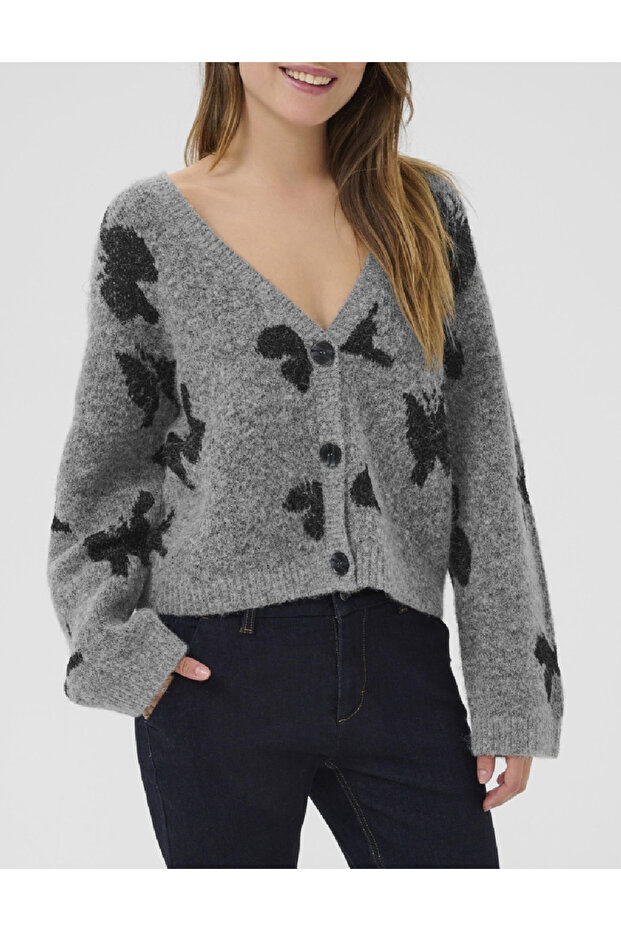 Cardigan, Gri - 1