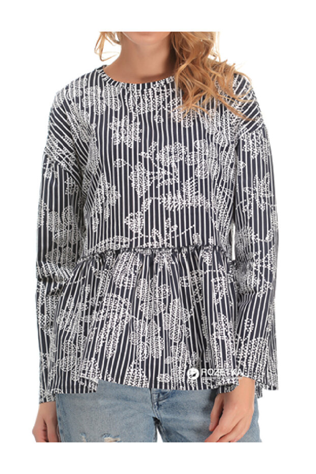 Bluza, Alb/Negru - 1