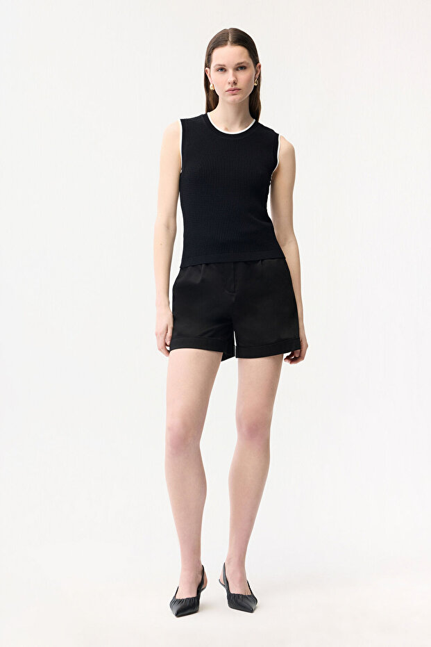 Kolsuz Triko Bluz - 3