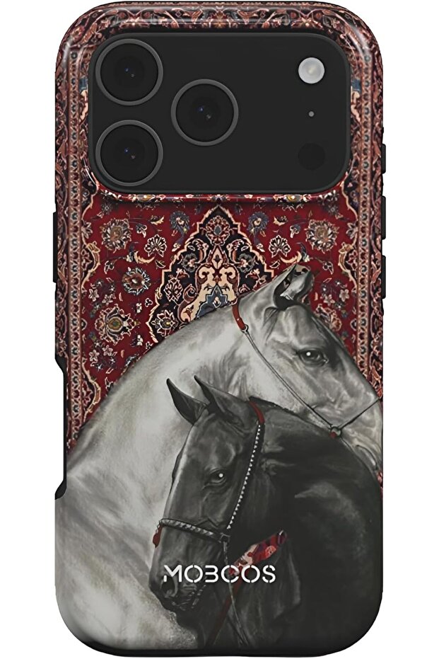 Premium Horse Pattern Case Compatible with iPhone 17 Pro Max, Stylish Protective Back Cover
