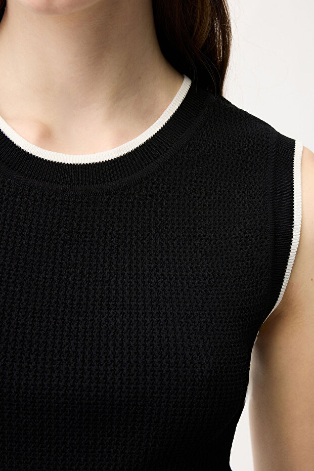 Kolsuz Triko Bluz - 2